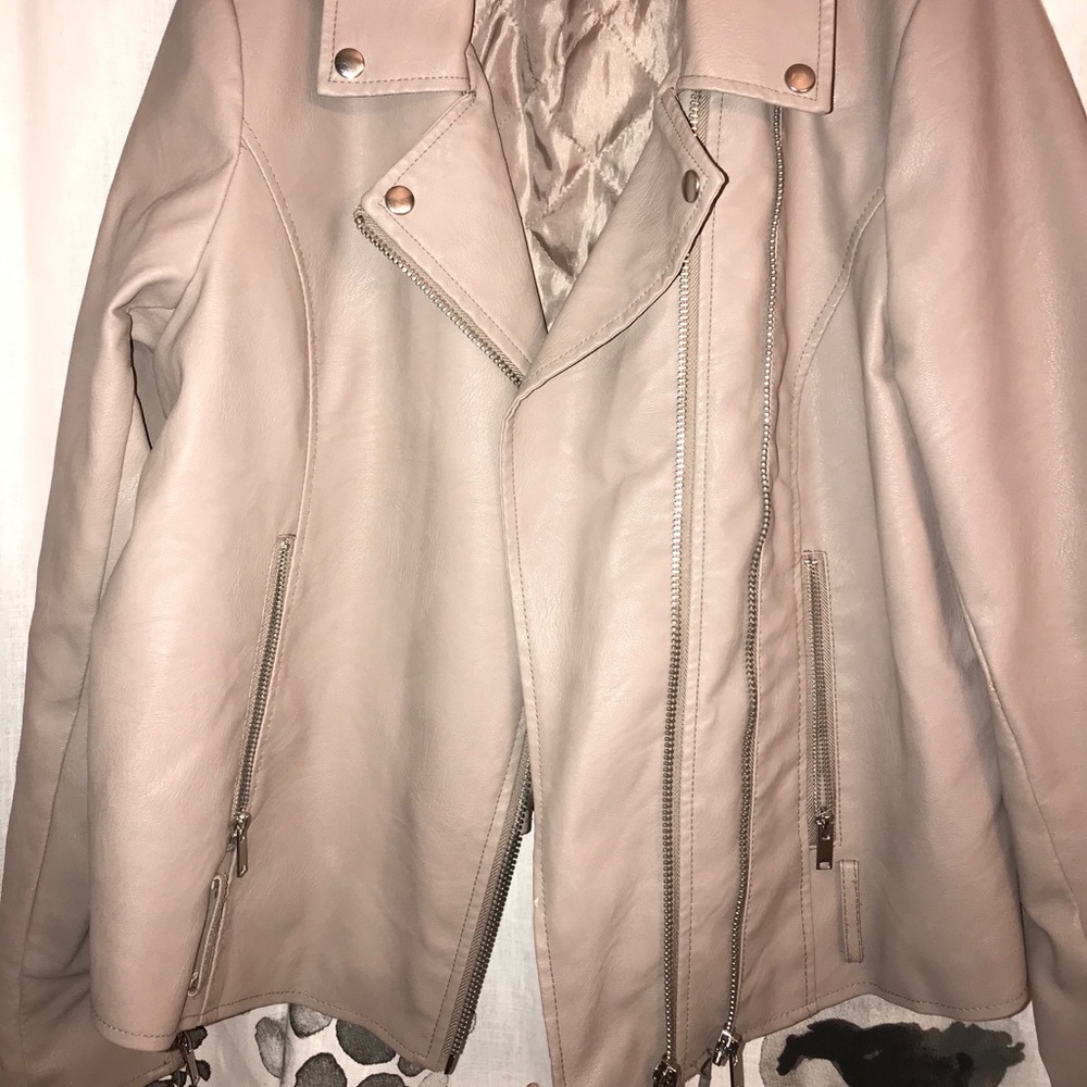 FOREVER21+ Tan Leather Jacket